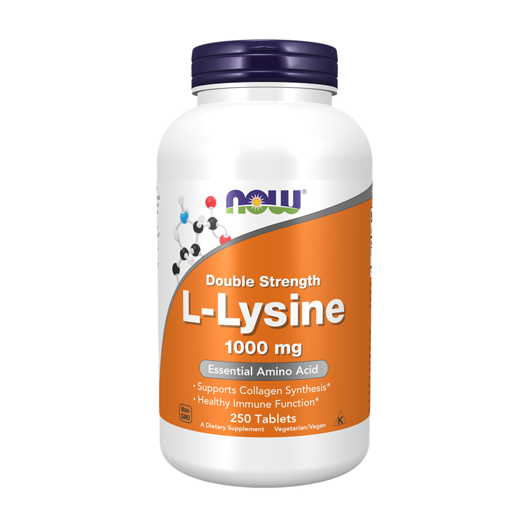 L-Лізин NOW foods L-Lysine 1000 мг, 250 таблеток